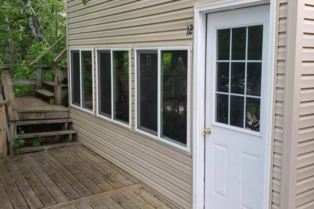 Cabin #12 - Front Door Exterior
