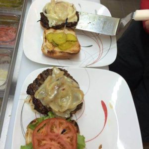 Build-Your-Own Burger at Allen's Bay Lodge