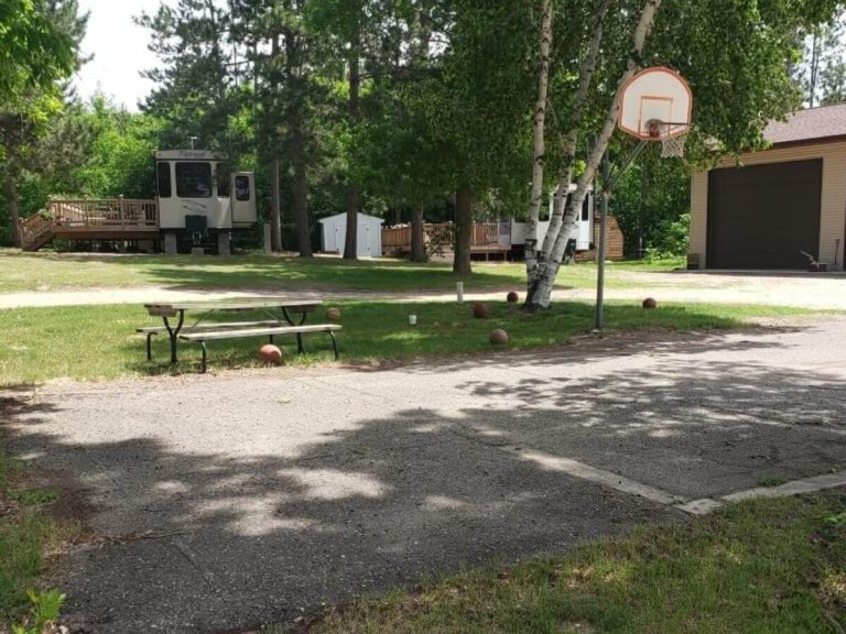Basketball Court at Sunset Cove Resort in Cass Lake, MN