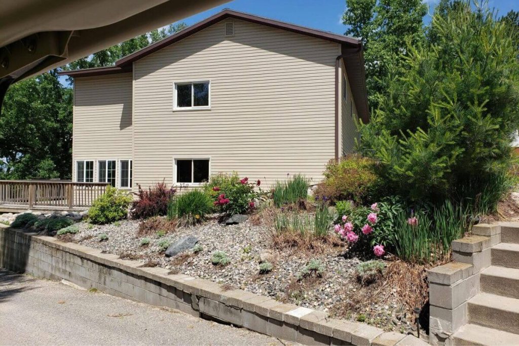 Cabin #11 - Side Exterior with Landscaping