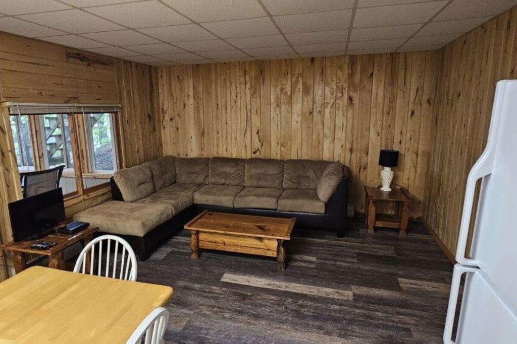 Cabin #12 - Living Room with Large Sectional Couch