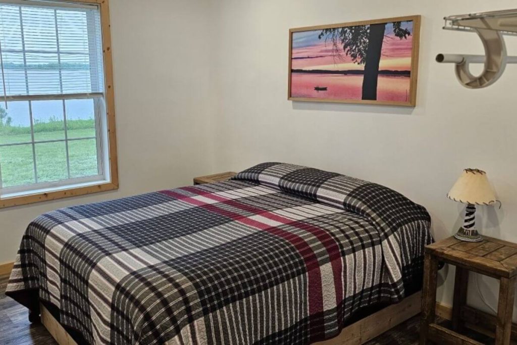 Cabin #2 - Bedroom #1 with Queen Bed