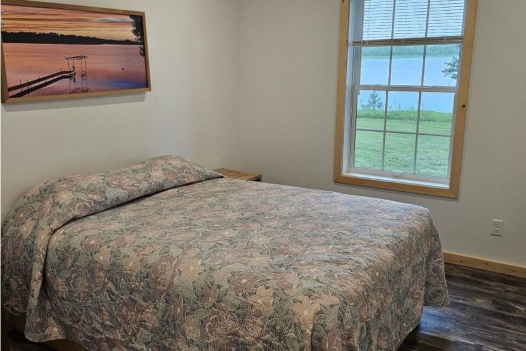 Cabin #3 - Bedroom #1 with Queen Bed