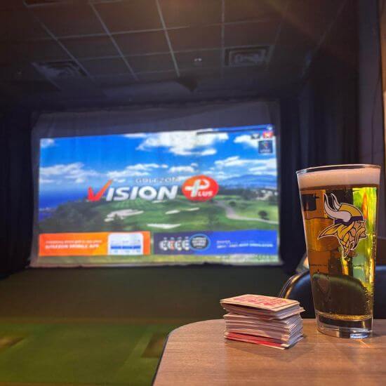 Golf Simulator and Pull Tabs at Ruzy's Bar & Grill