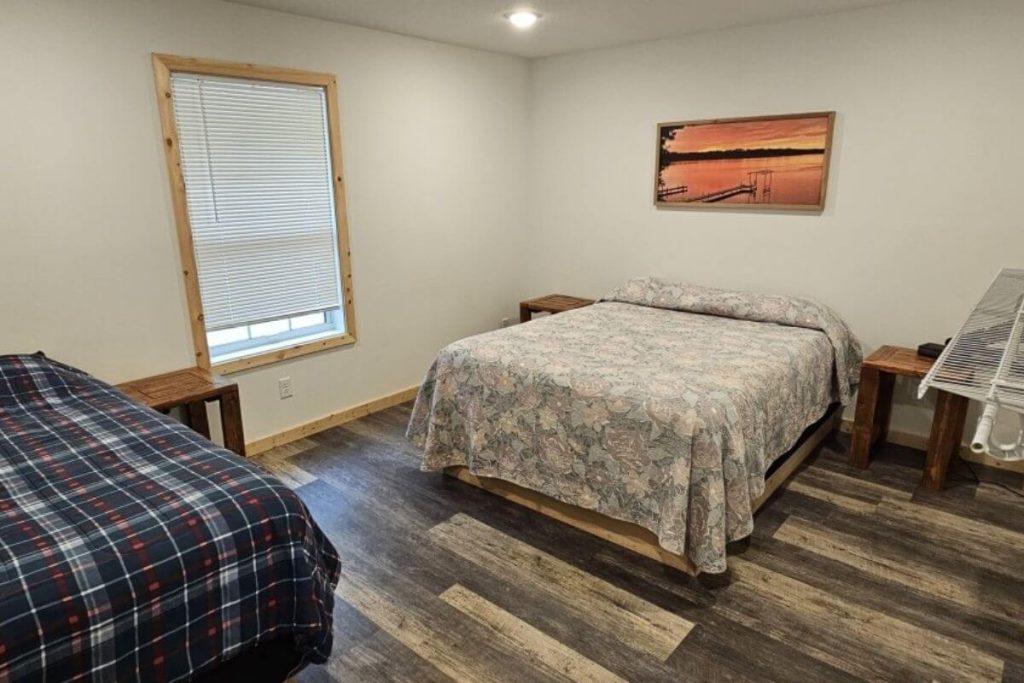 Cabin #4 - Bedroom #2 with Queen Bed and Double Bed