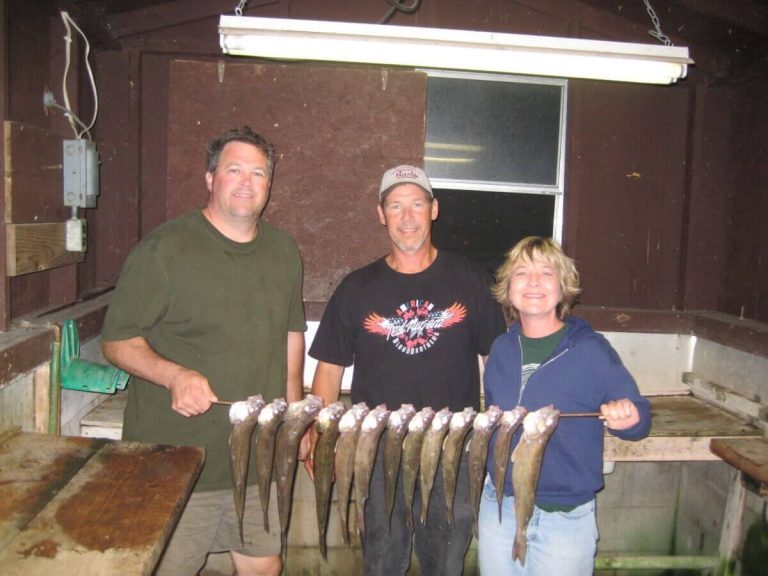 Cass Lake Anglers Show Off Their Fishing Haul