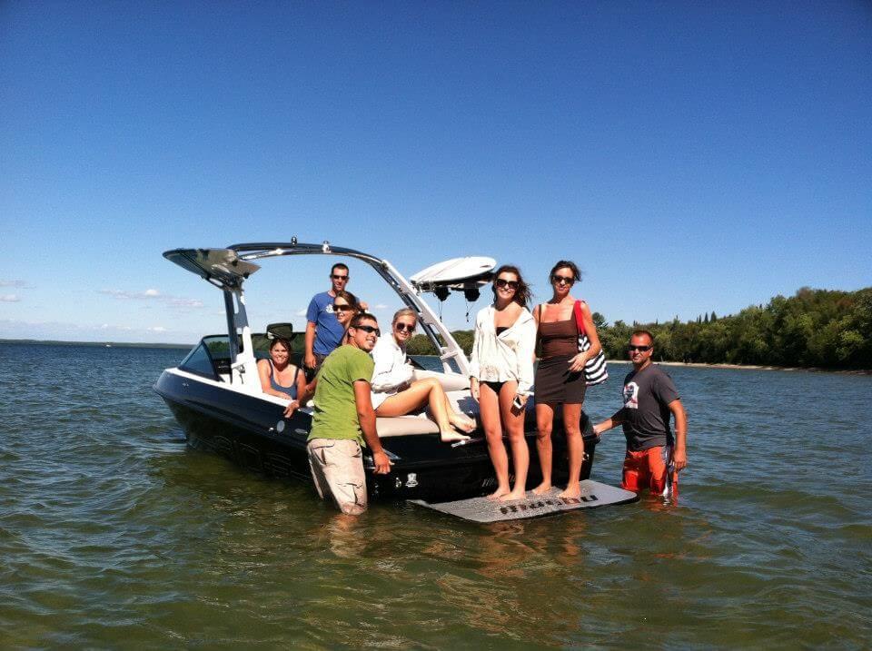 A Group of Friends Prepare for a Fun Day of Boating on Cass Lake