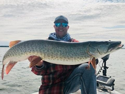 Ben Ruzek Shows Off Cass Lake Trophy Musky