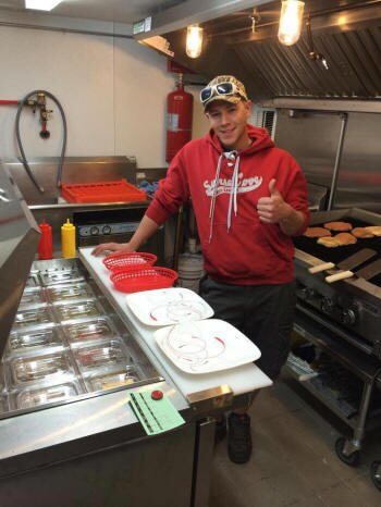 Chef Nick Prepares Meals in the Kitchen at Allen's Bay Lodge and Grill